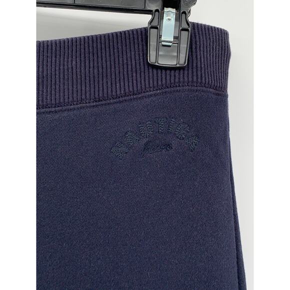 NAUTICA JEANS COMPANY Women's Vintage Navy Wide-Leg Relaxed-Fit Sweatpants SZ S - Picture 6 of 10